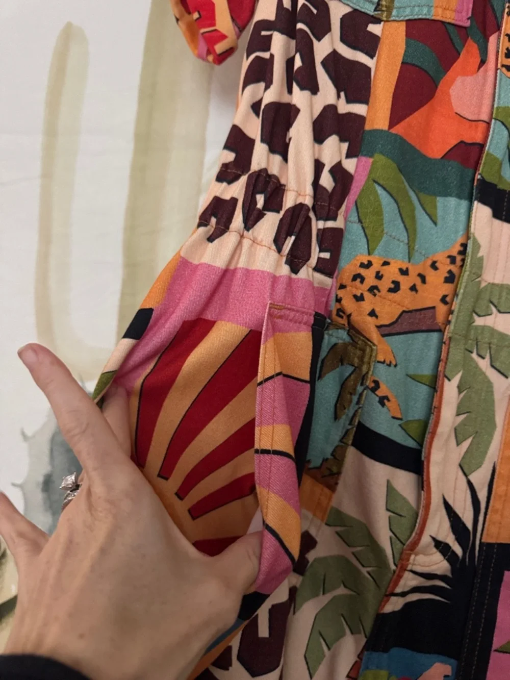 FARM RIO printed jumpsuit sz XS - Picture 3 of 6